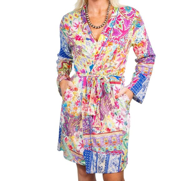 Johnny Was Talavera Sleep Robe, Multicolor - MS8723-T
